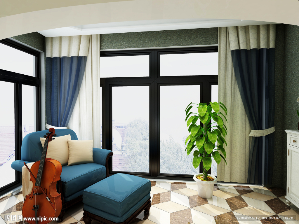 地中海风格阳台装修效果图