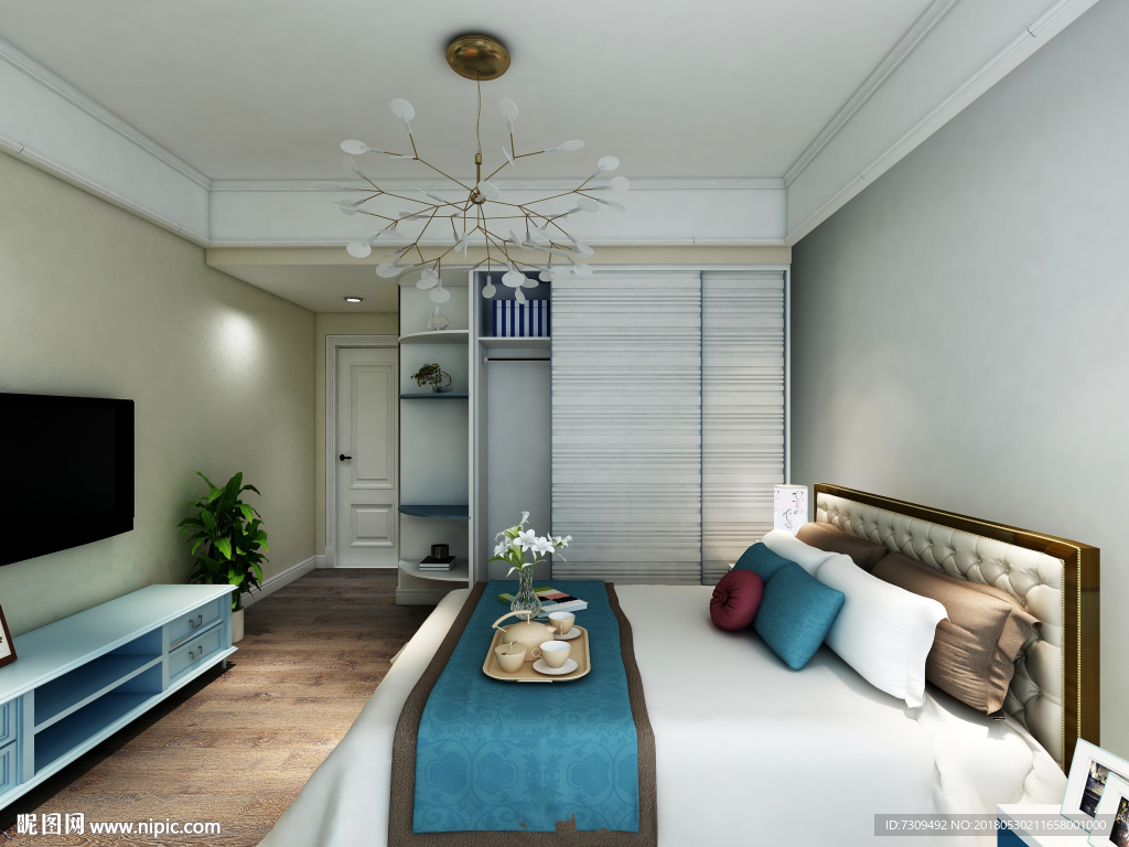 地中海风格家居房间装修效果图