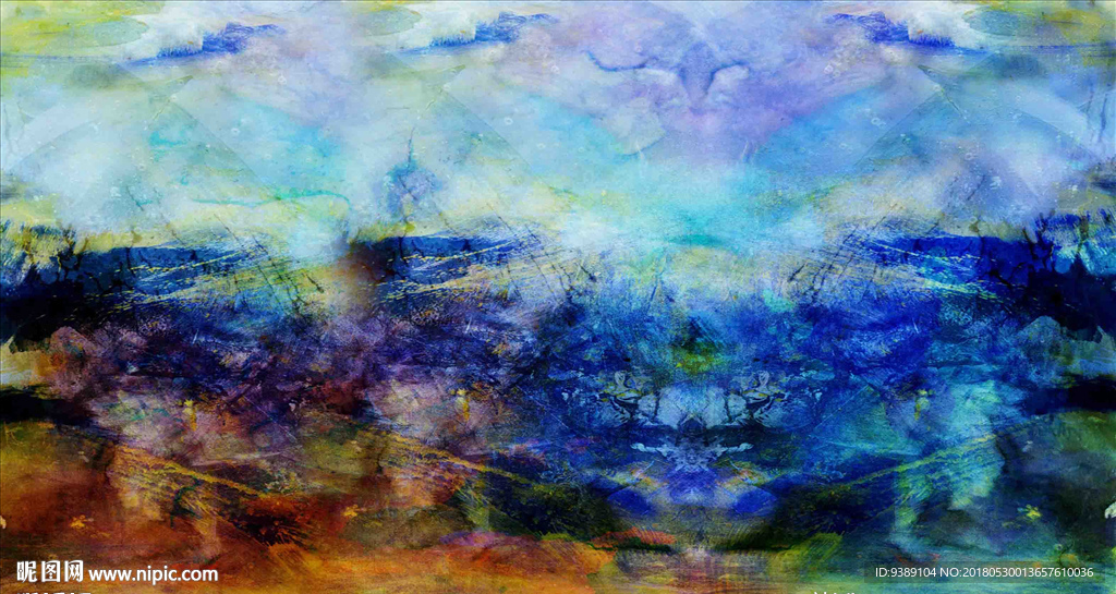 抽象油画