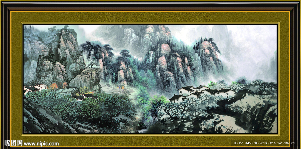 巨幅山水画