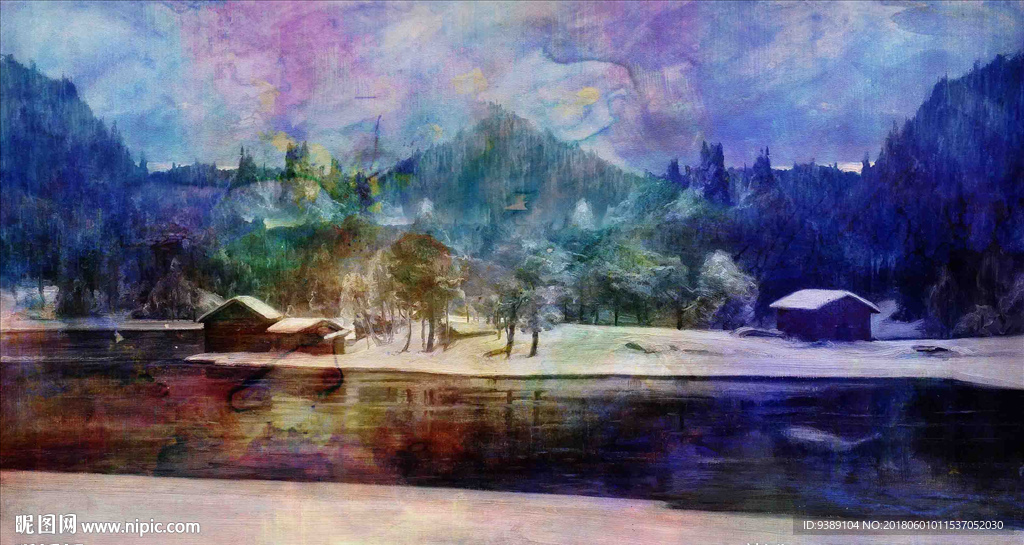 抽象油画