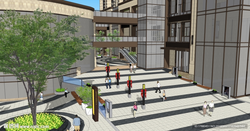 商业步行街景观