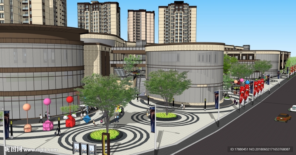 商业步行街景观