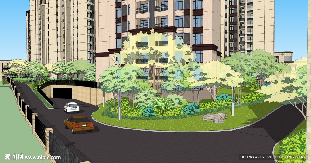 商业步行街景观