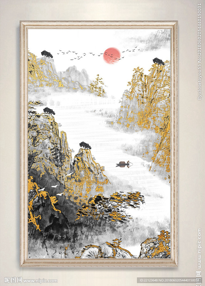 中国风山水装饰画