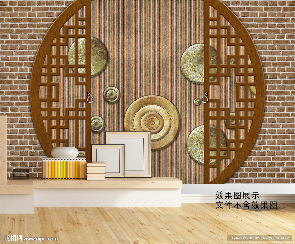 中式背景墙装饰画