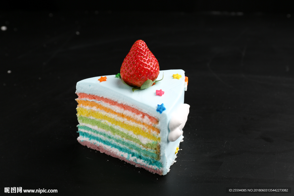 彩虹蛋糕  蛋糕