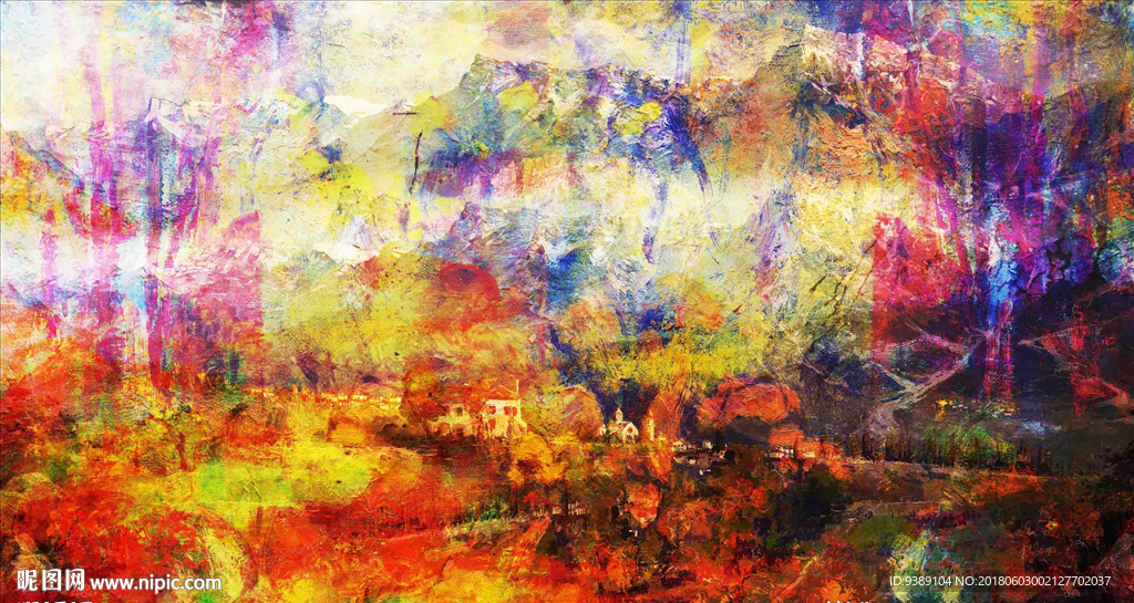 抽象油画