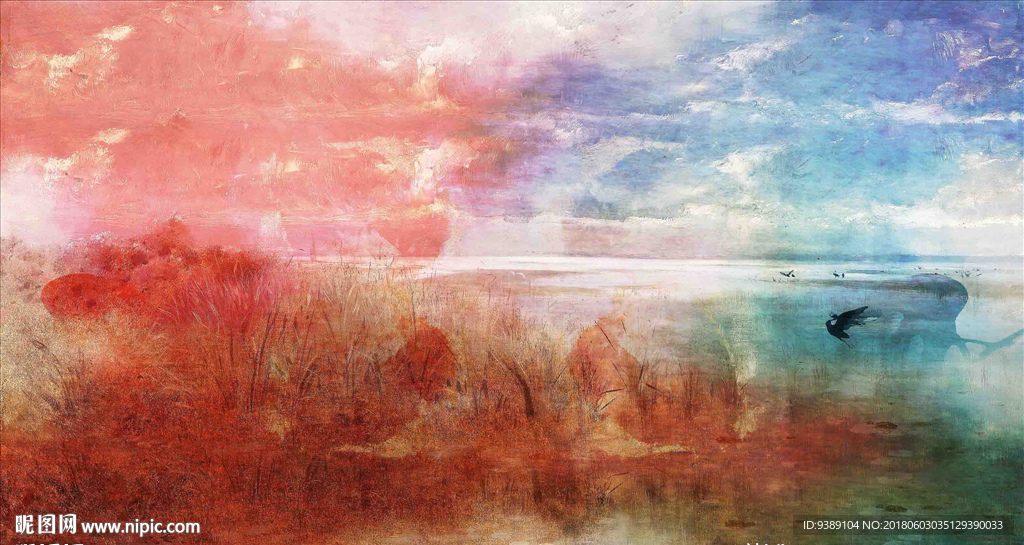 抽象油画