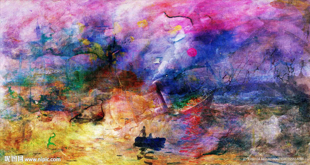 抽象油画