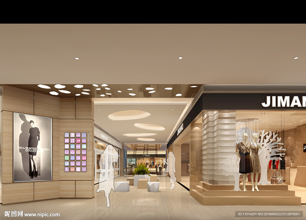 商城服装店展厅3dmax模型