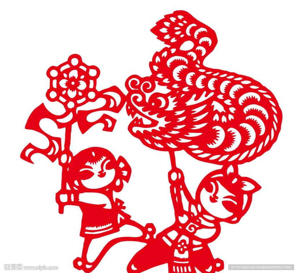 中国风剪纸素材