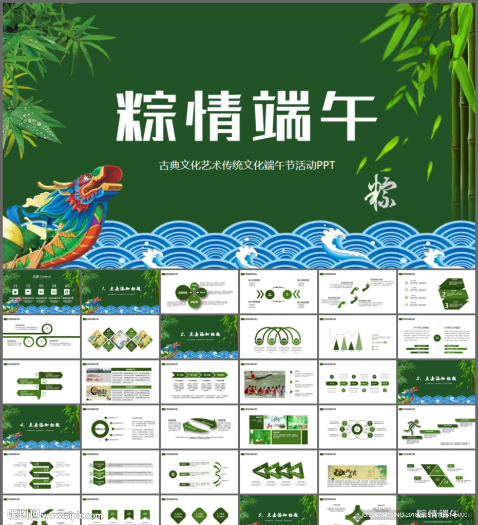 端午节粽子PPT