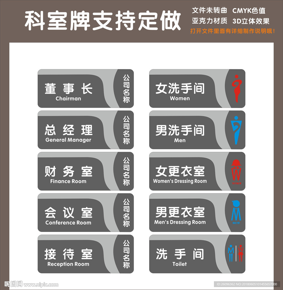 科室牌定做