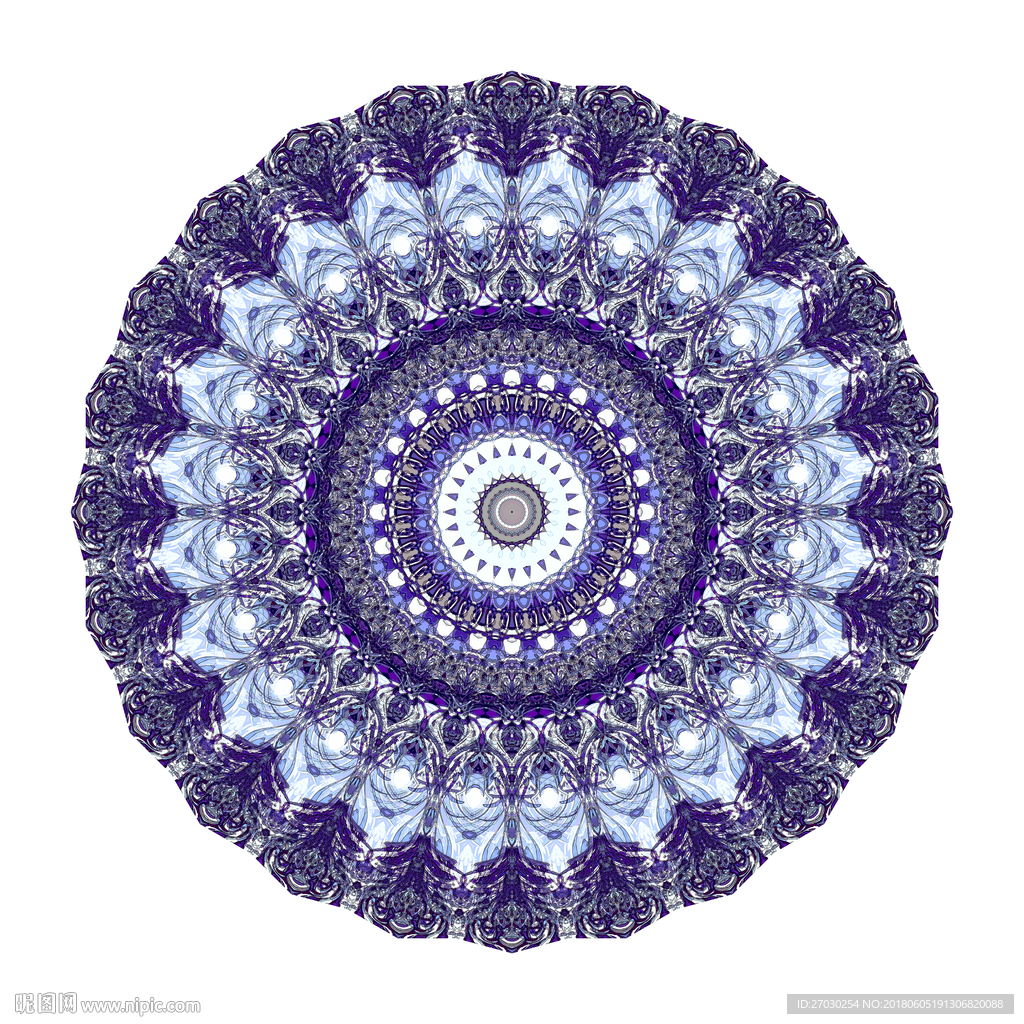 万花筒 圆画 色彩 抽象 线条