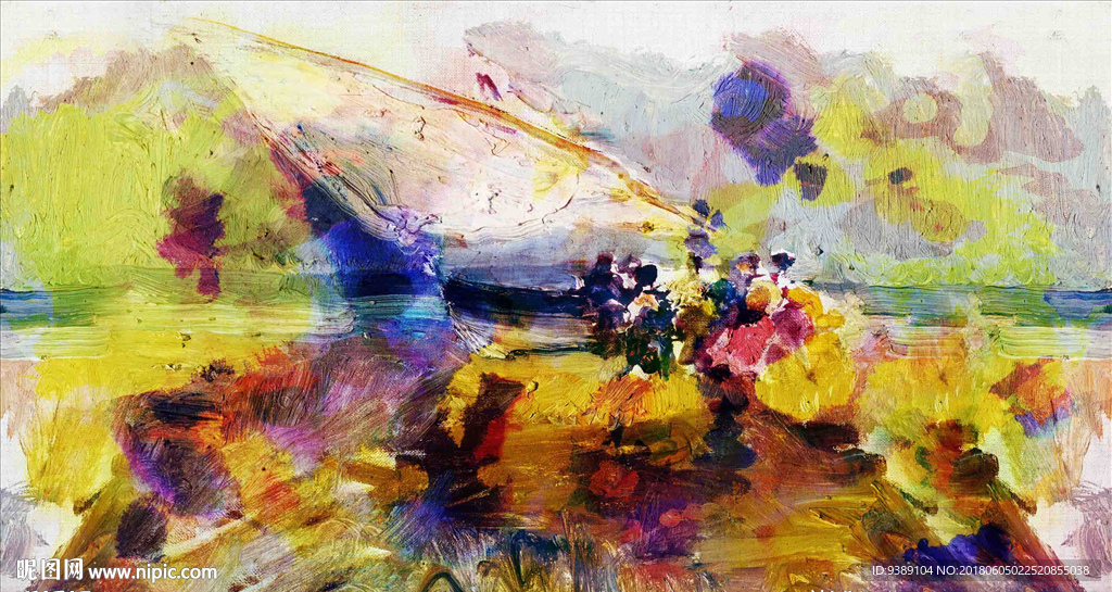 抽象油画
