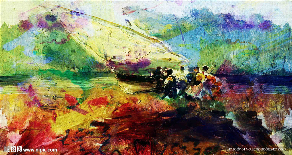 抽象油画