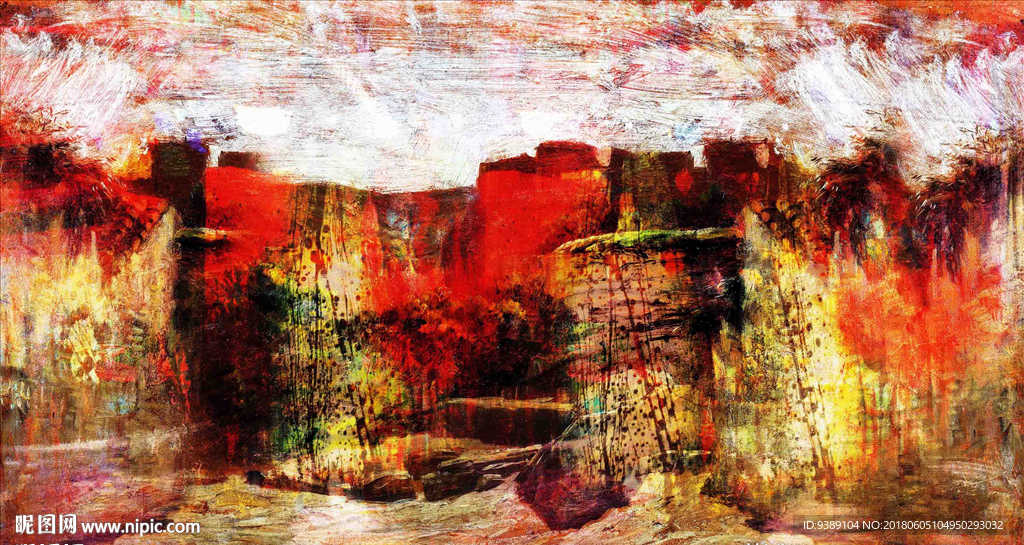 抽象油画