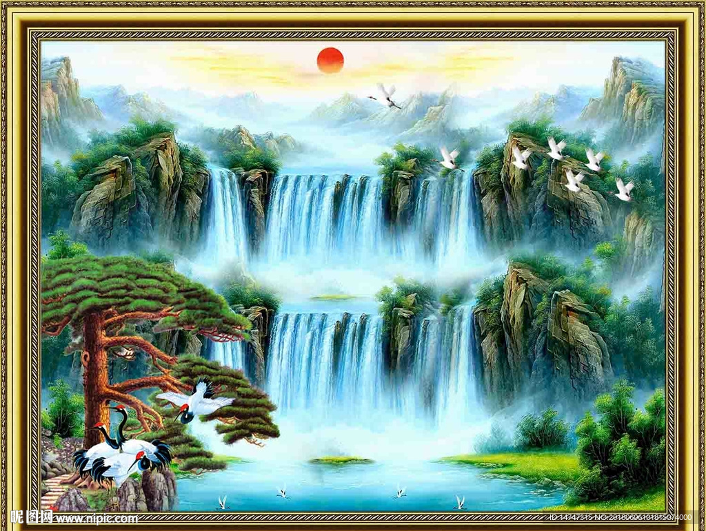 山水油画