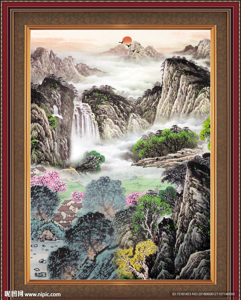 山水国画