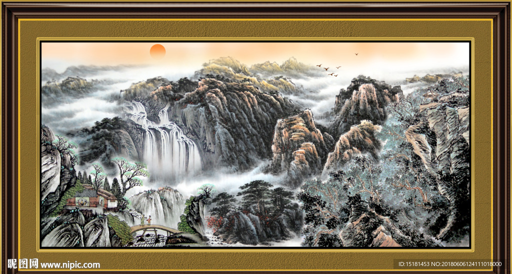 山水国画