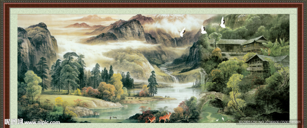 巨幅山水画
