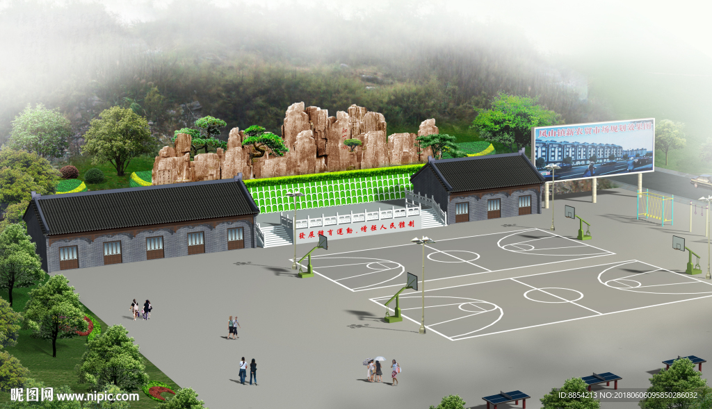 古建筑 乡土民房 古建效果图
