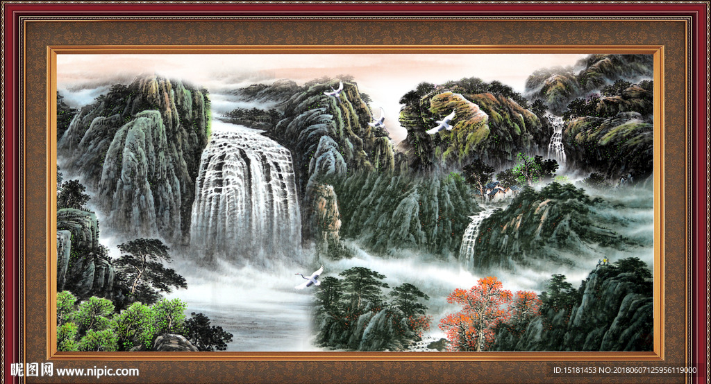 山水巨幅
