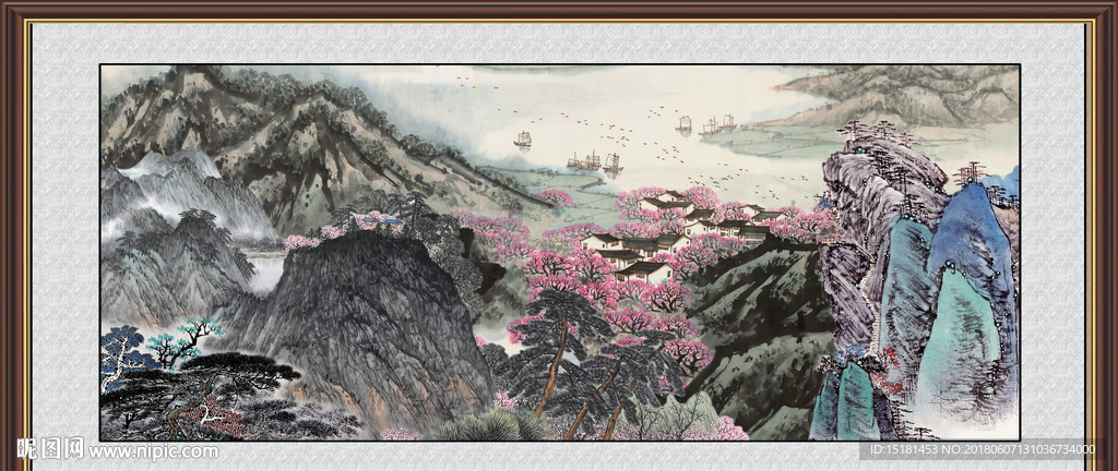 山水国画