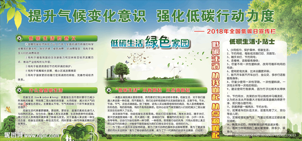 提升气候变化意识强化低碳行动力