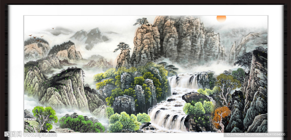 山水国画