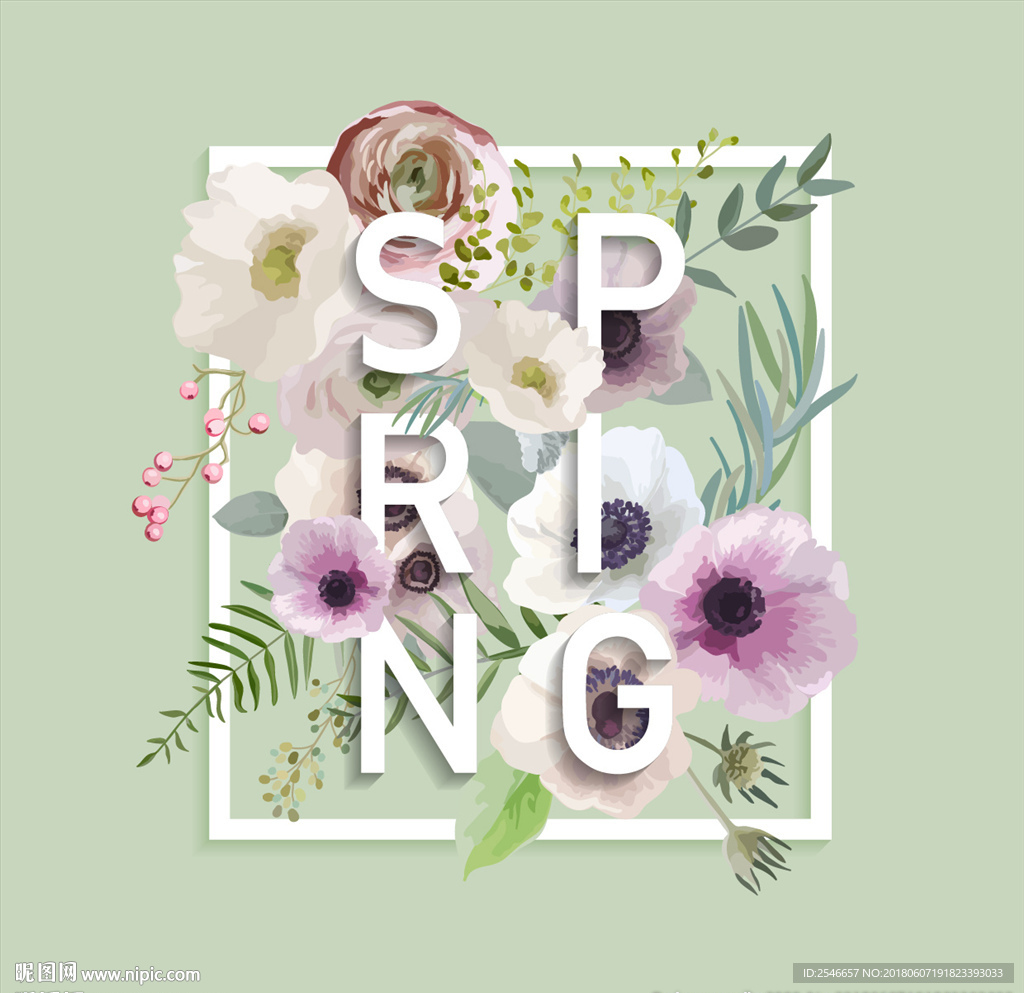 字母花