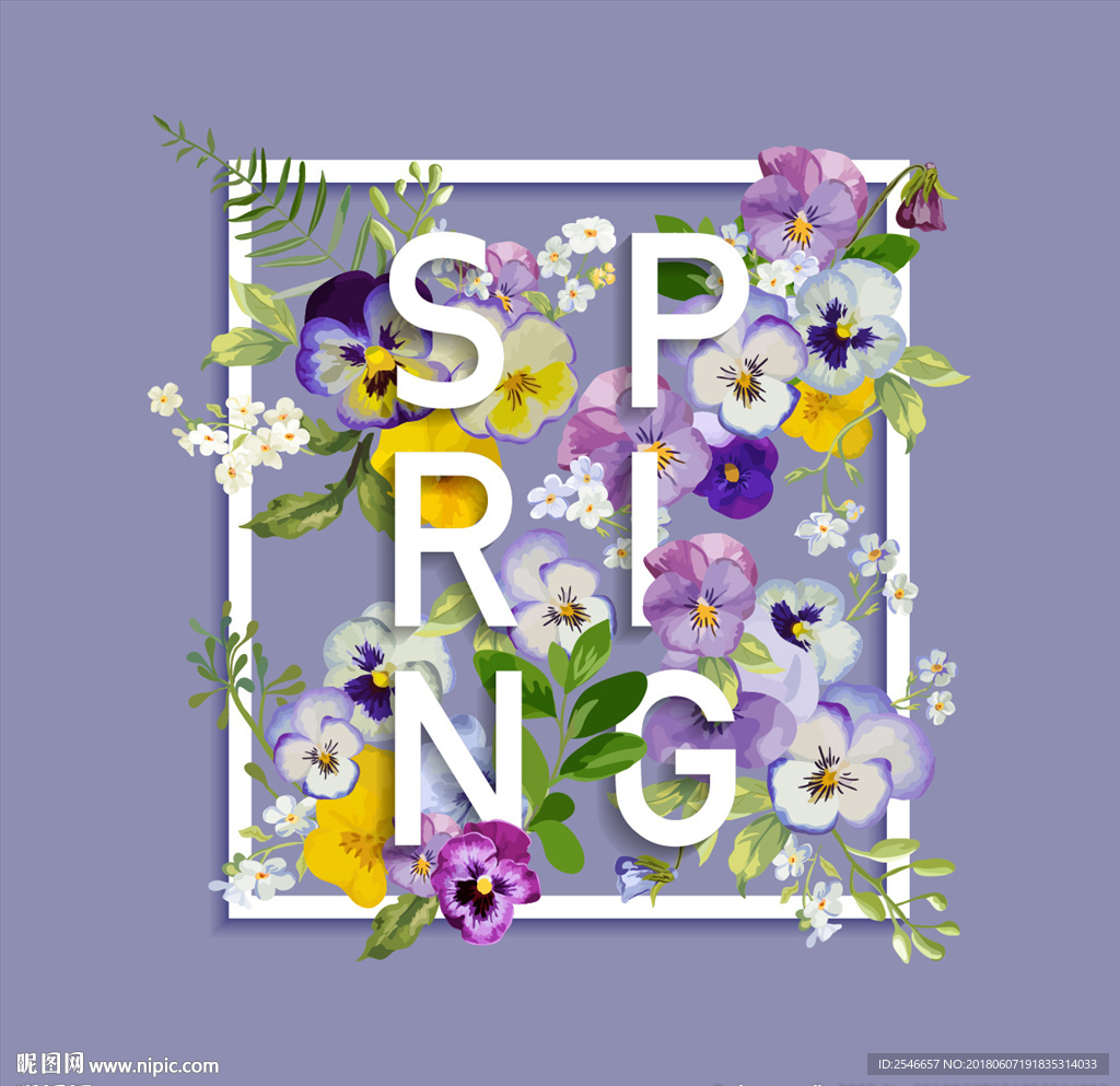 字母花
