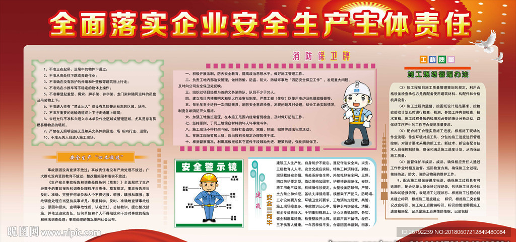 安全生产展板