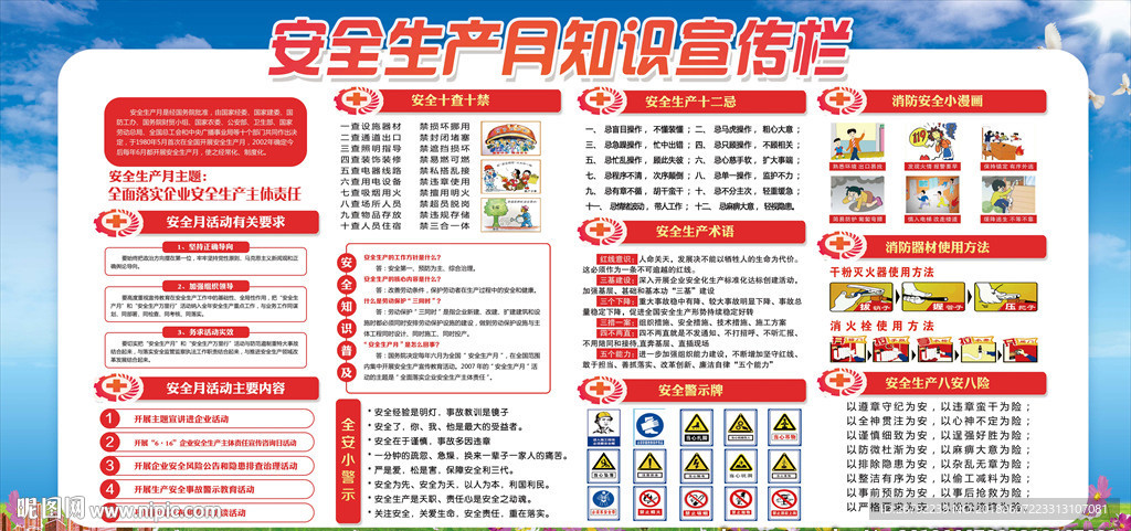 安全生产展板