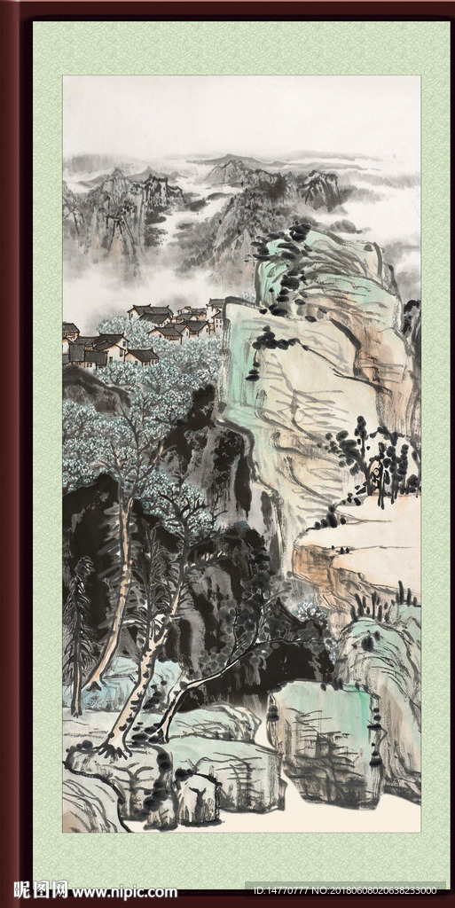 巨幅山水画