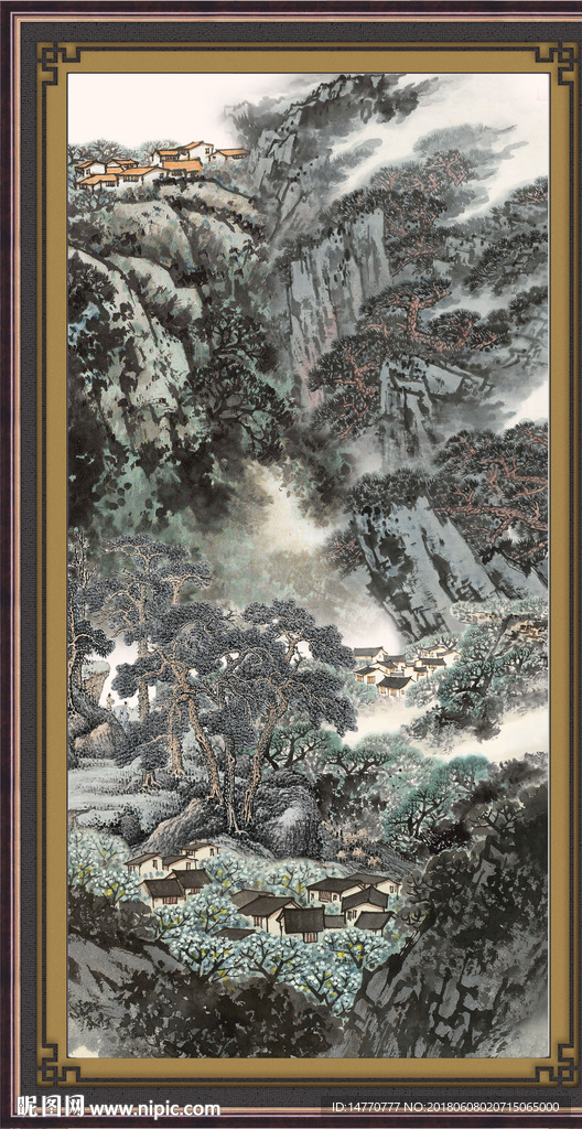水墨国画山水