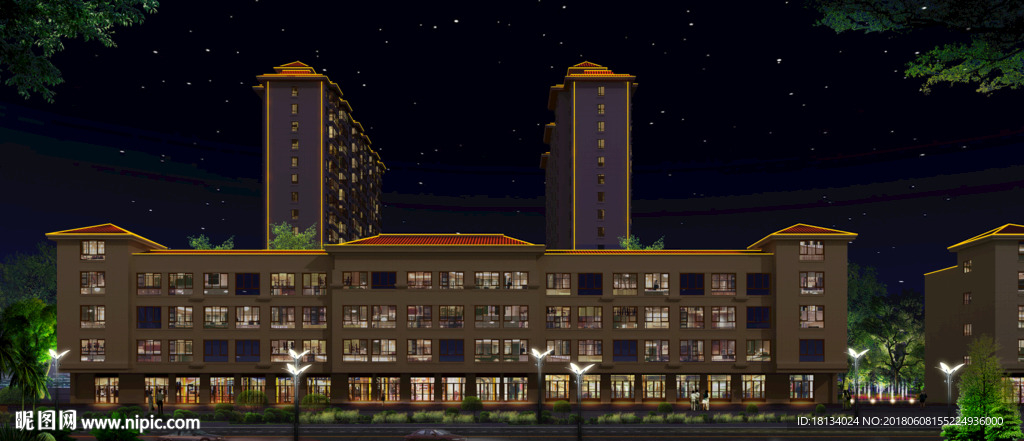 夜景效果图