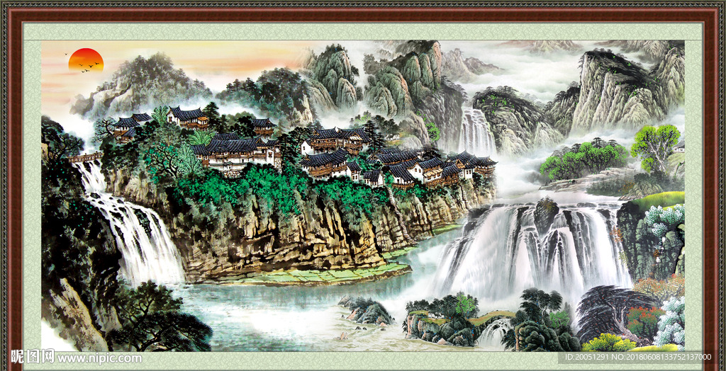 山水国画