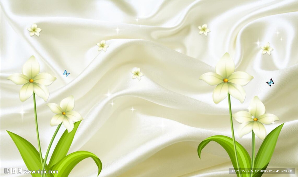 3D梦幻百合花