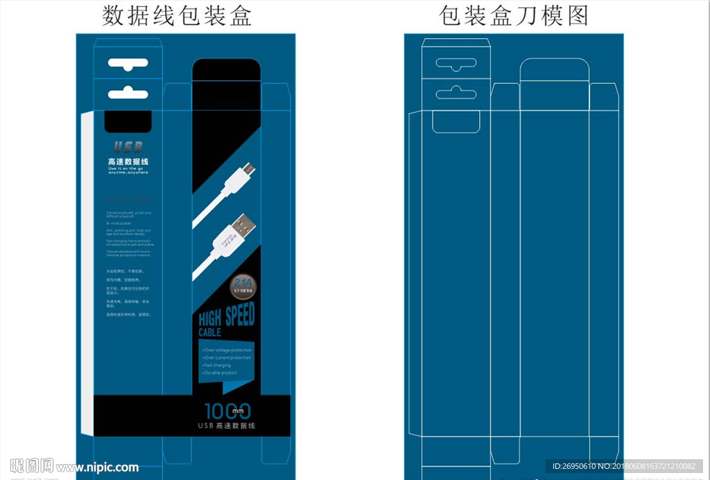 数据线包装盒