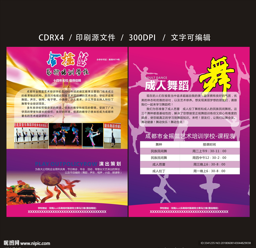 金摇篮DM单 平面图