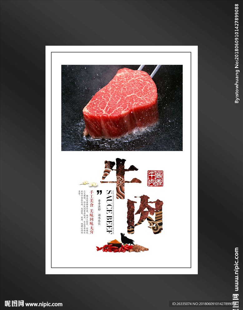 牛排海报