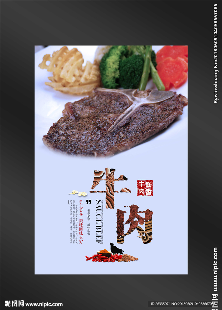 牛排海报