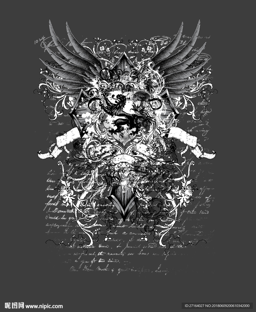 服装图案 T恤图案 纺织图案