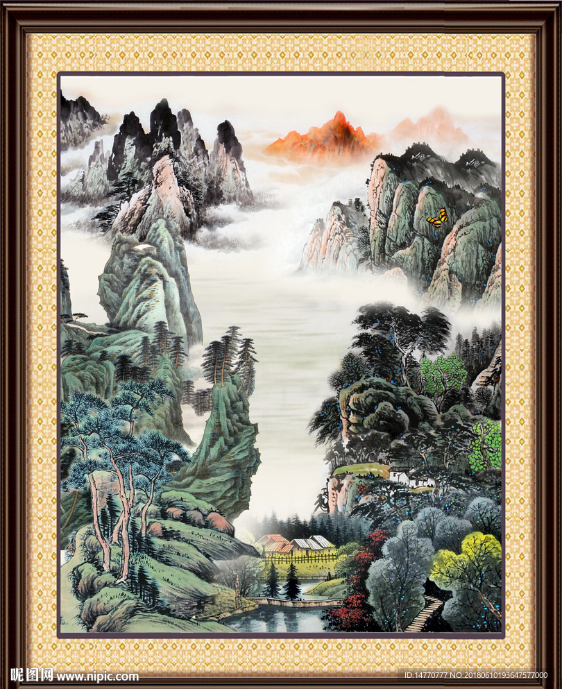 巨幅山水画