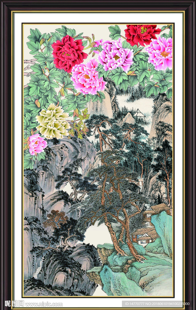 国画牡丹