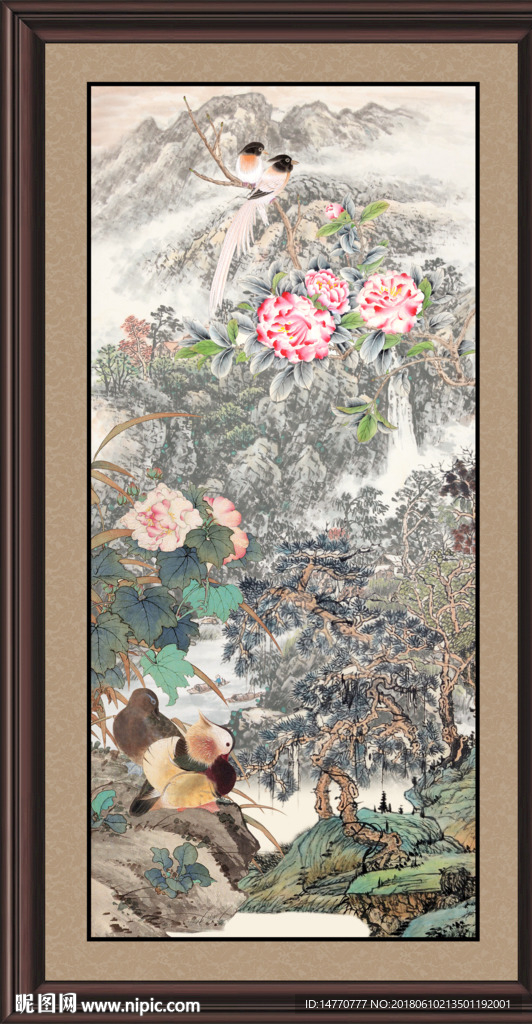花鸟牡丹