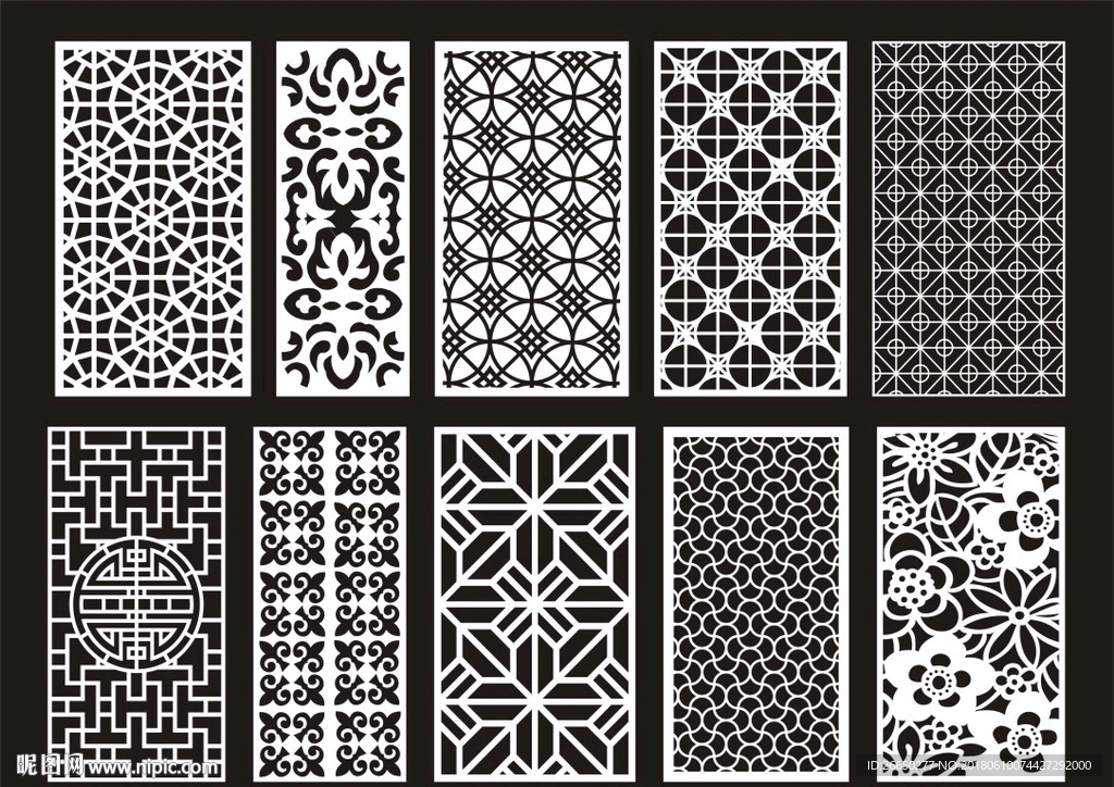 镂空屏风
