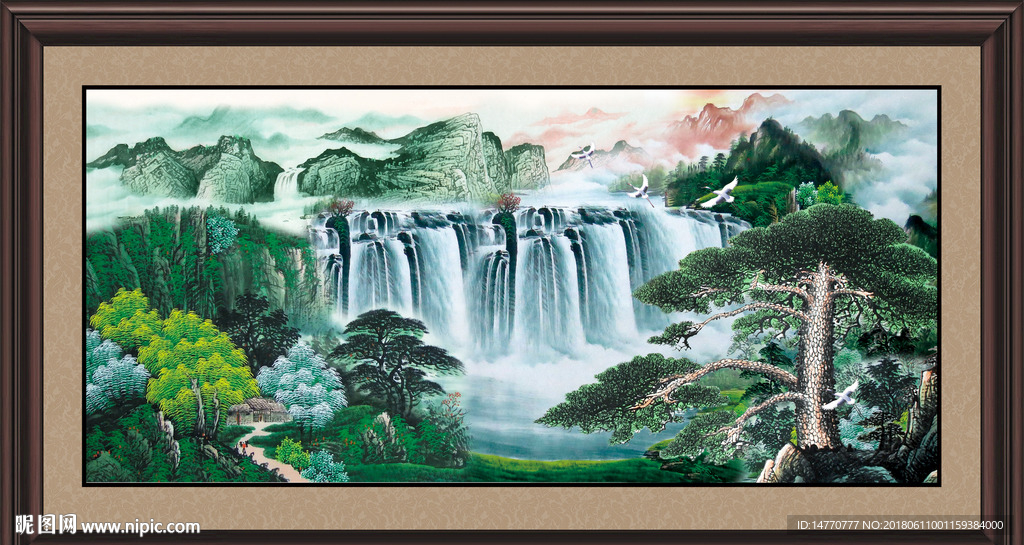 巨幅山水画